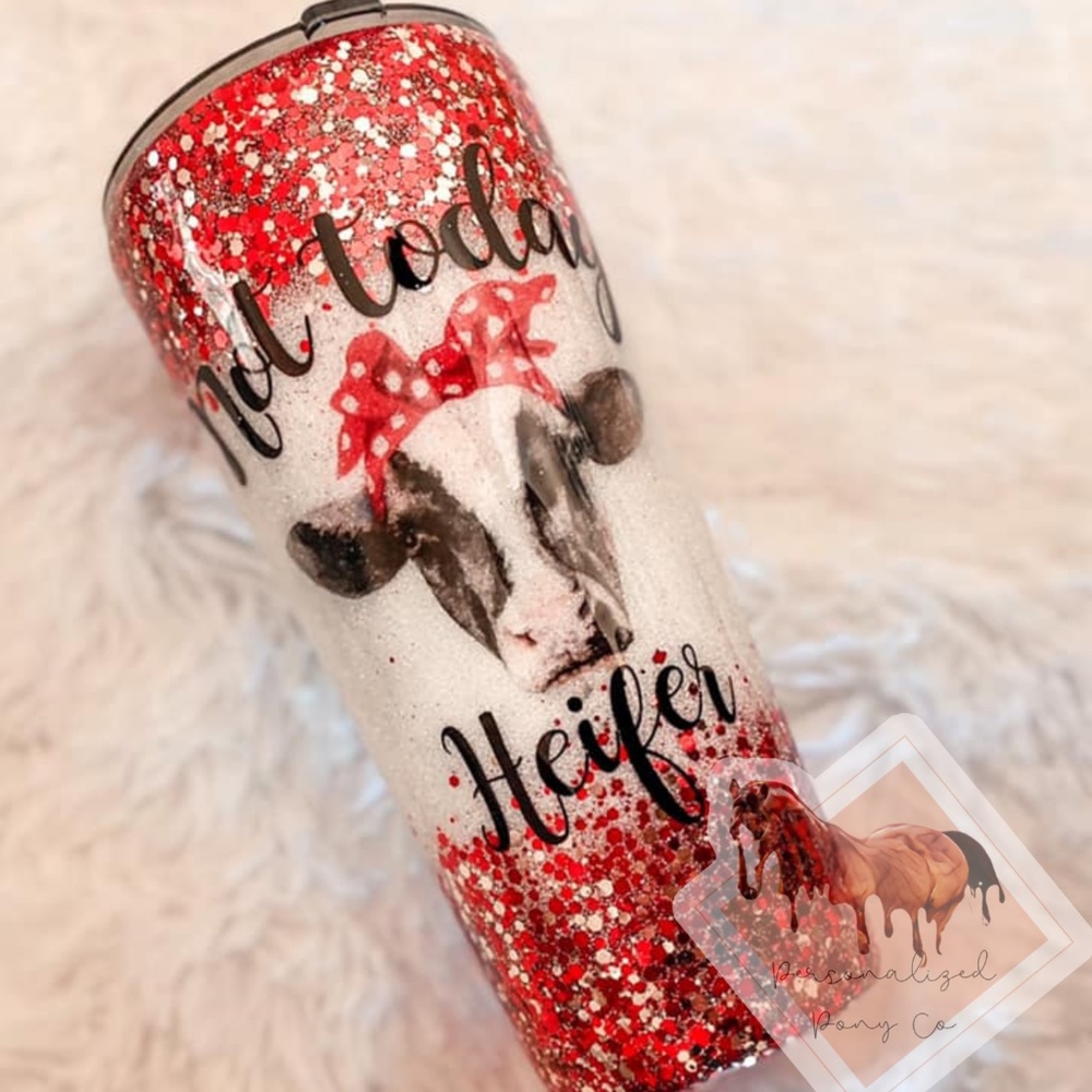 glitter tumbler